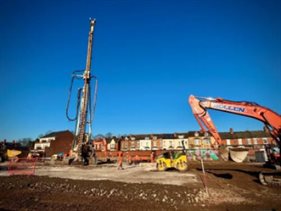 Cheshire Archives piling rig